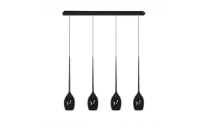 Lampa wisząca Azzardo IZZA czarna 4xE14 wys.130cm
