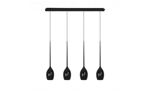 Lampa wisząca IZZA czarna 4xE14 wys.130cm