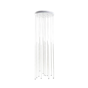 Lampa wisząca Azzardo LOUISE biała 12xLED wys.180cm