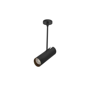 Spot LENS ROUND czarny 1xGU10