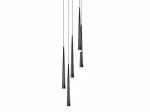 Lampa wisząca Azzardo STYLO czarna 5xG9 wys.225cm