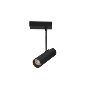 Spot LENS SQUARE czarny 1xGU10