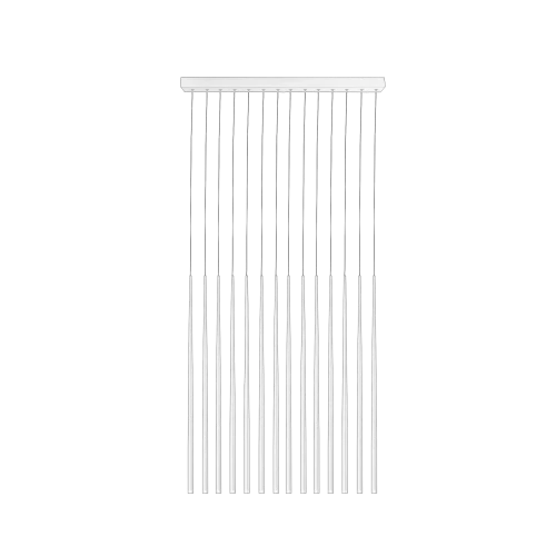 Lampa wisząca LOUISE biała 14xLED wys.180cm