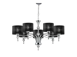 Lampa wisząca Azzardo IMPRESS czarna 7xE27 wys.88cm