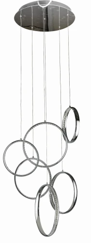 Lampa wisząca OLIMP srebrna 1xLED wys.170cm