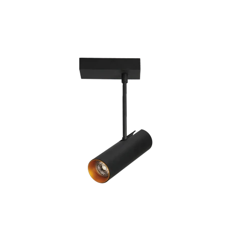 Spot LENS SQUARE czarny 1xGU10