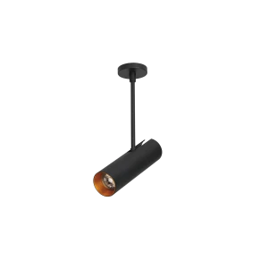 Spot LENS ROUND czarny 1xGU10