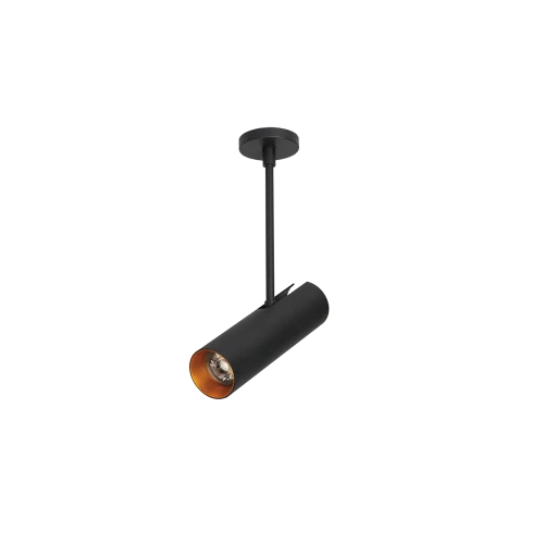 Spot LENS ROUND czarny 1xGU10