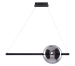 Lampa wisząca Azzardo SANDRA czarna LED 1xLED wys.130cm