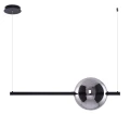 Lampa wisząca SANDRA czarna LED 1xLED wys.130cm