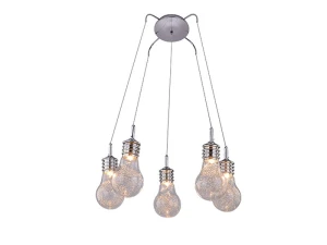 Lampa wisząca Azzardo OTUS 5 transparentna 5xG9 wys.180cm