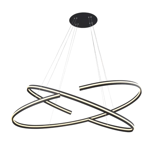 Lampa wisząca ALESSIA XL czarna 2xLED wys.120cm
