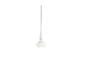 Lampa wisząca Azzardo TASOS biała 1xE14 wys.140cm