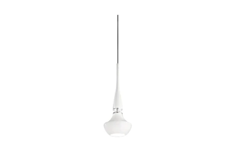 Lampa wisząca TASOS biała 1xE14 wys.140cm