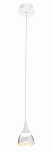 Lampa wisząca Azzardo DALMATIA biała 1xLED wys.165cm