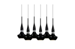 Lampa wisząca Azzardo TASOS czarna 6xE14 wys.130cm