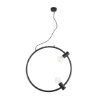 Lampa wisząca Azzardo ORSOLA czarna 2xE27 wys.130cm