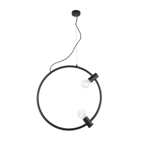 Lampa wisząca Azzardo ORSOLA czarna 2xE27 wys.130cm