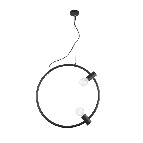 Lampa wisząca ORSOLA czarna 2xE27 wys.130cm