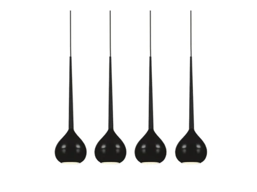 Lampa wisząca AGA czarna 4xE14 wys.120cm
