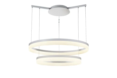 Lampa wisząca ZOLA 80/60 biała 2xLED wys.135cm