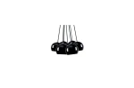 Lampa wisząca Azzardo NOA 7 czarno/złota 7xE14 wys.150cm