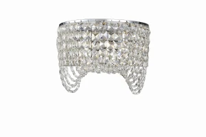 Plafon Azzardo CARMEN WALL transparentny 2xG9 szer.30cm