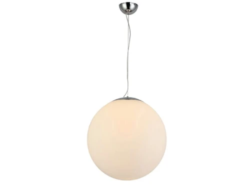 Lampa wisząca biała BALL 50 biała 1xE27 wys.160cm