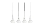 Lampa wisząca Azzardo TASOS biała 4xE14 wys.160cm