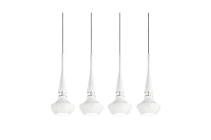Lampa wisząca Azzardo TASOS biała 4xE14 wys.160cm