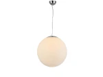 Lampa wisząca Azzardo biała BALL 40 biała 1xE27 wys.160cm