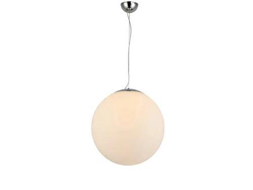 Lampa wisząca biała BALL 40 biała 1xE27 wys.160cm