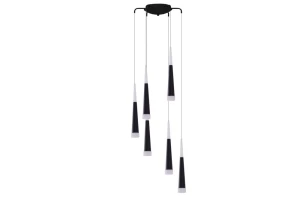 Lampa wisząca Azzardo BRINA 6 czarna 6xLED wys.120cm