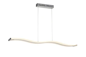 Lampa wisząca Azzardo BERTONE PENDANT biała 1xLED wys.150cm