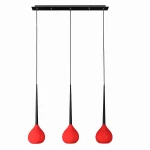 Lampa wisząca Azzardo AGA czerwona 3xE14 wys.120cm