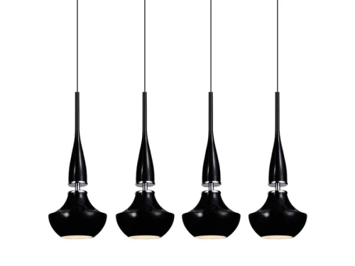 Lampa wisząca TASOS czarna 4xE14 wys.160cm