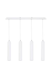 Lampa wisząca Azzardo TUBO 4 biała 4xGU10 wys.120cm