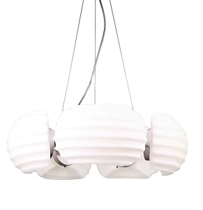 Lampa wisząca Azzardo RONDO biała 5xE14 wys.120cm