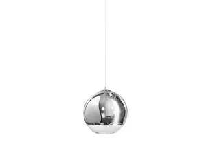 Lampa wisząca Azzardo SILVER BALL 18 srebrna 1xE27 wys.150cm