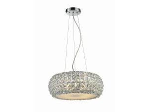 Lampa wisząca Azzardo SOPHIA transparentna 5xE14 wys.130cm