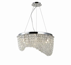 Lampa wisząca Azzardo CARMEN TOP/PENDANT transparentna 6xG9 wys.30-120cm