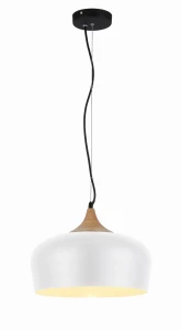 Lampa wisząca Azzardo PARMA biała 1xE27 wys.170cm