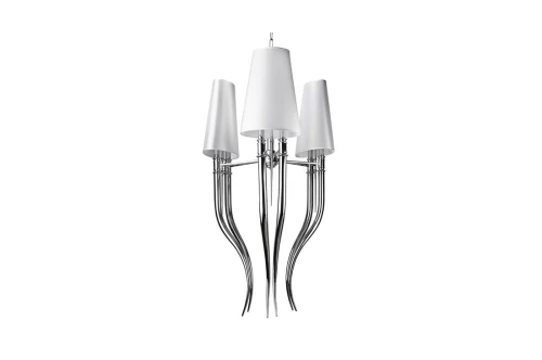 Lampa wisząca DIABLO 3 duża biała 6xE14 wys.186cm