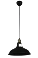 Lampa wisząca NEW AXEL czarna 1xE27 wys.170cm