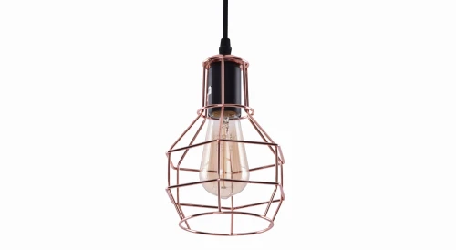 Lampa wisząca CARRON copper 1xE27 wys.125cm