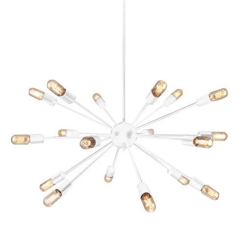 Lampa wisząca ORBIT biała 18xE27 wys.80-130cm
