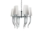 Lampa wisząca Azzardo DIABLO 6 duża biała 12xE14 wys.160cm