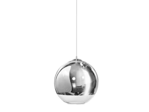 Lampa wisząca Azzardo SILVER BALL 40 1xE27 srebrna wys.140cm