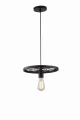 Lampa wisząca RANCH 1 czarna 1xE27 wys.130cm