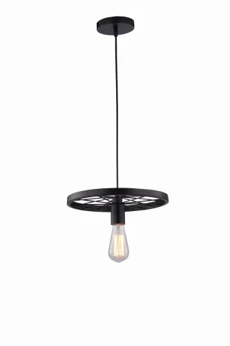 Lampa wisząca RANCH 1 czarna 1xE27 wys.130cm